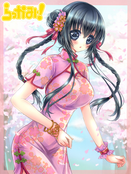 桜×チャイナドレス