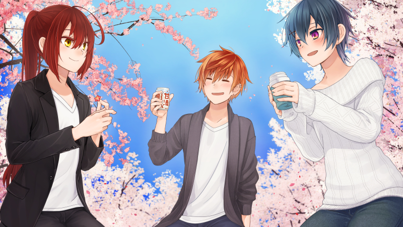 【春】梅と桜