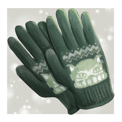 【キラキラ】手編みの手袋