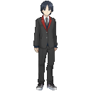 ＜拡大版＞全身イラスト(寝子校制服)