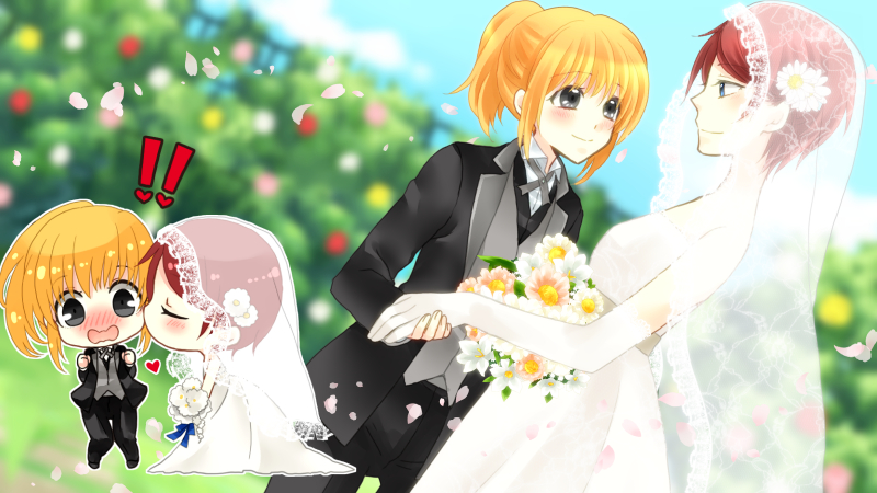 Happy wedding…？