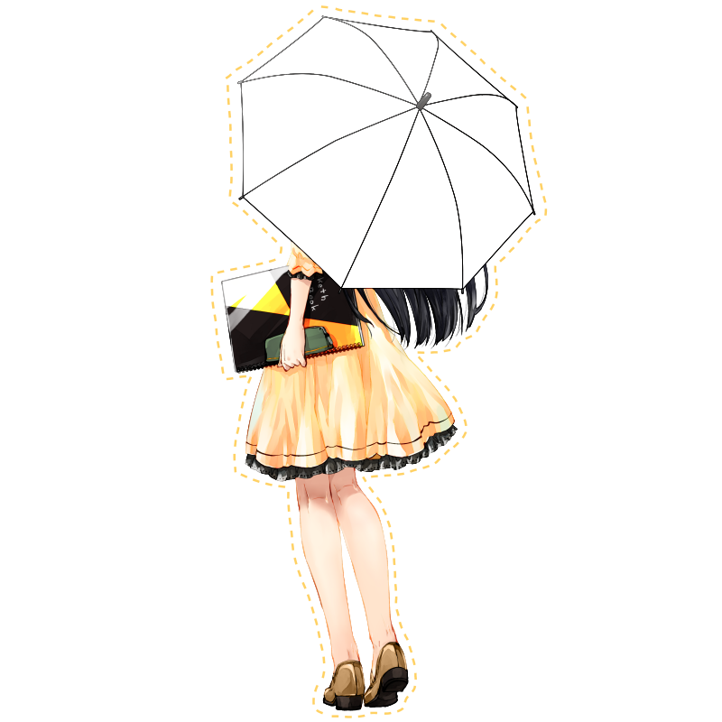 【おでかけ】染まる傘